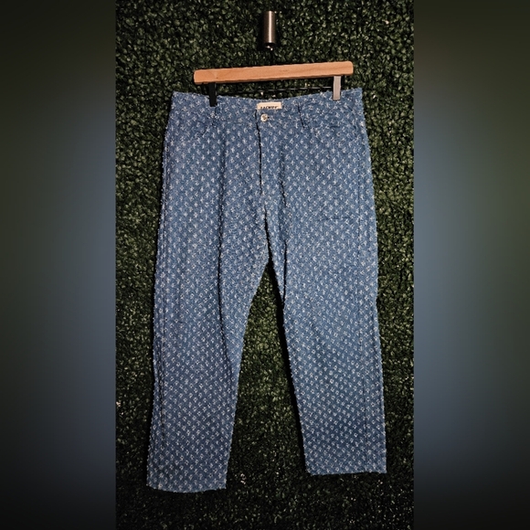 Blue Patterned Pants - Picture 1 of 4